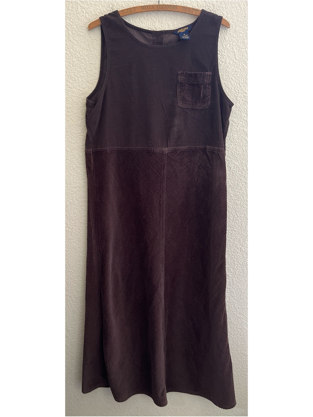 Shaver Lake Brown Corduroy Dress Women’s Size Medium
